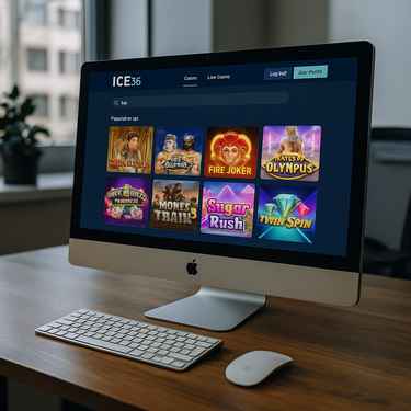 ICE36 Casino - Desktop Platform Design - Intuitiv Navigation